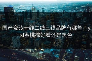 国产瓷砖一线二线三线品牌有哪些，ysl蜜桃棕好看还是黑色